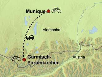 Munique e Garmisch de Bicicleta
