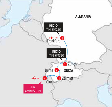 Gran Circuito por Suiza Alpina II de 8 dias, salida SABADOS EN MEDIA PENSION 
