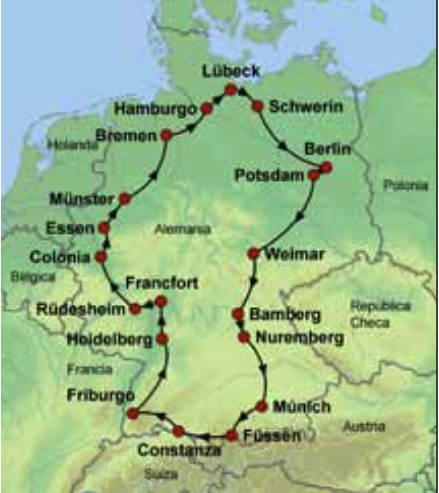 Circuito de Alemania y su Patrimonio Cultural por 15 días de recorrido y 14 noches en AUTOCAR 