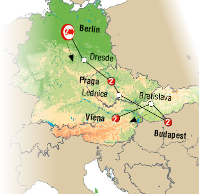 Berlin, Praga, Budapest y Viena