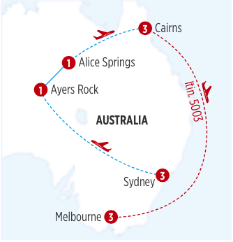 INCREIBLE CONTRASTES DE AUSTRALIA CON MELBOURNE recorrido de 12 salida Martes desde SYDNEY
