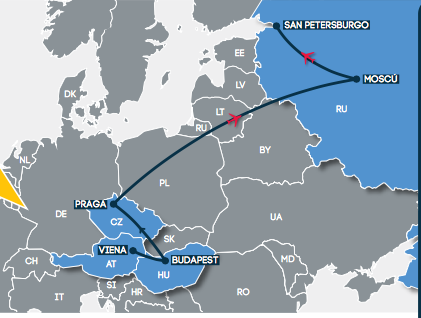 Gran circuito CAPITALES IMPERIALES Y RUSIA desde VIENA y culminado en SAN PETERSBURGO