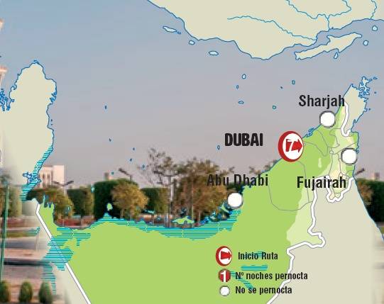 Circuito de 8 dias de Autocarro,Dubai e Emirados Árabes, saídas todos os dias
