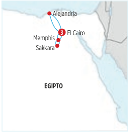 Circuito de 4 dias por EGIPTO: EL CAIRO - MEMPHIS - SAKKARA salidas diarias en AUTOCAR 