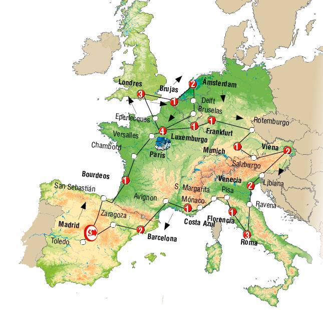 Capitales y paisajes de Europa