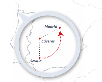 Madrid, Cáceres & Sevilla