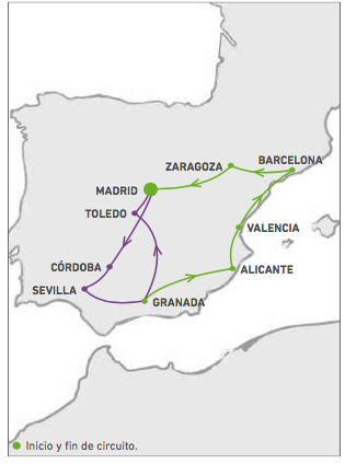 Circuito  DE 5 DIAS por la RUTA DEL AL-ANDALUS desde MADRID salida MIERCOLES 