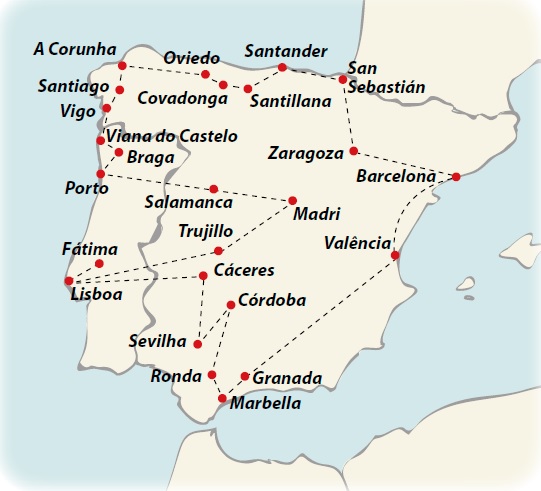 Promoções de viagem Circuito de 20 dias Madri, Espanha, Portugal e