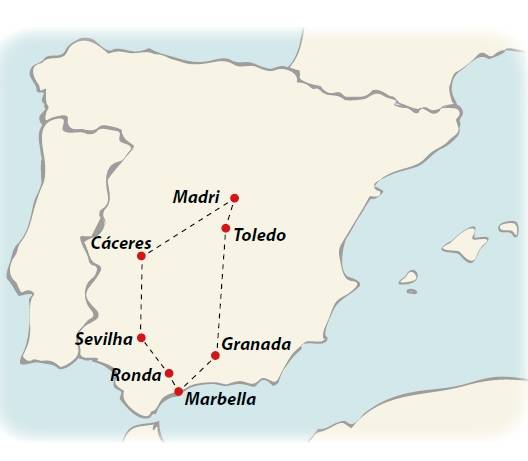Circuito de autocarro de 8 dias Madri & Andaluzia, saídas ás terças todo o ano