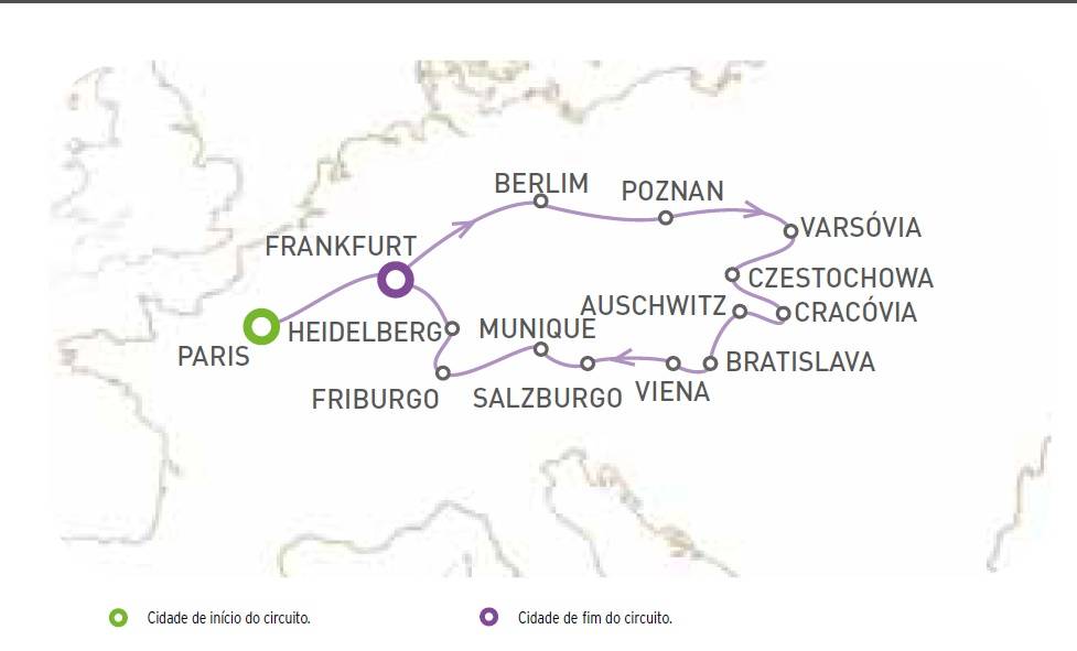 Circuito de 18 dias, Maravilhas da Europa Central, saidas domingos de Junho a Setembro