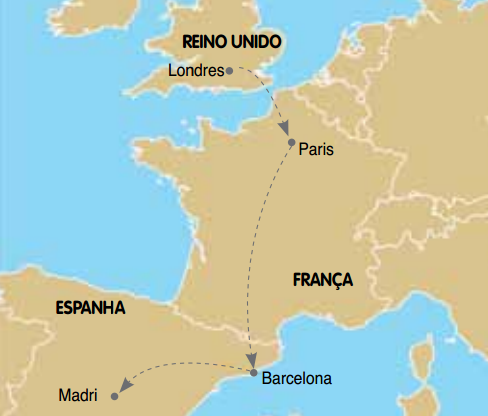 Londres - Paris - Barcelona - Madri