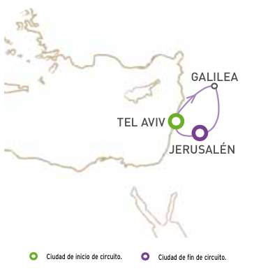 TOUR POR TIERRA SANTA TEL AVIV-GALILEA-JERUSALEM Domingo y Lunes, o salida desde JERUSALEM Miercoles y Jueves en AUTOCAR