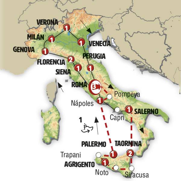 Viva Italia y Sicilia