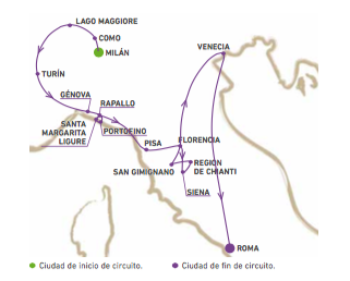 Circuito Italia Secreta: Lagos, Toscana y Venecia, 9 dias desde Milan, salida Sabados 