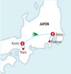 Circuito de 7 dias JAPON ESENCIAL desde TOKYO salida 2 veces por semana (cat. selección)
