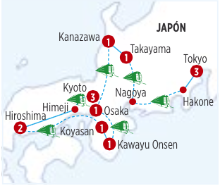 GRAN JAPÓN: CAMINO KUMANO de 14 dias, saliendo desde KYOTO los días MIERCOLES, CON 10 COMIDAS 