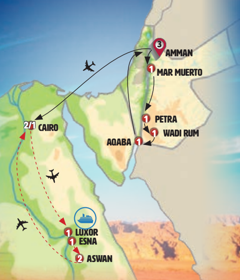 Jordania Inolvidable y el Cairo