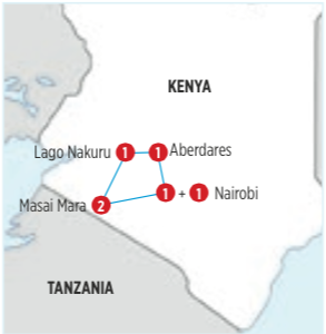 GRAN CIRCUITO POR KENYA 7 DIAS en AUTOCAR desde NAIROBI SALIDAS MIERCOLES Y LUNES