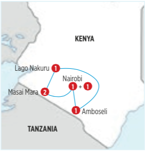 GRAN CIRCUTIO KENYA Y SU RESERVA NACIONAL MASAI MARA. DE 7 DIAS 6 NOCHES, DESDE NAIROBI LOS DIAS MIERCLES Y LUNES 
