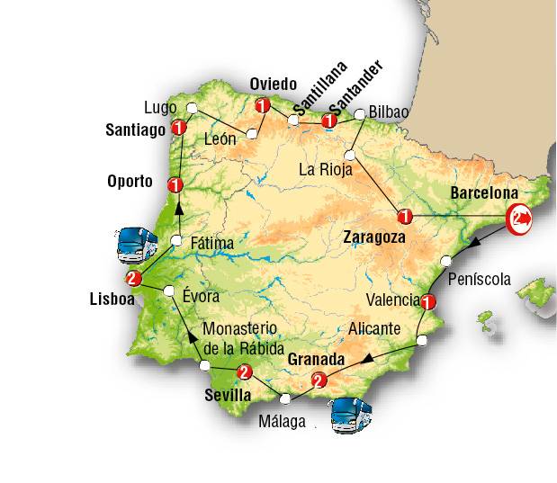 Grande Tour de Espanha e Portugal 