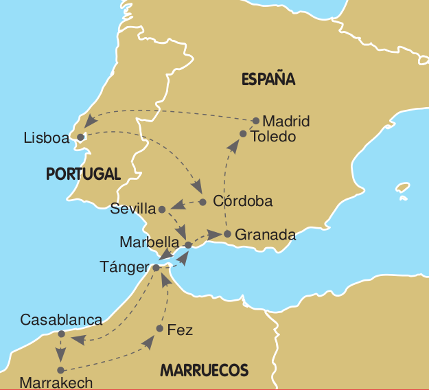 PORTUGAL, ANDALUZIA & MARROCOS 