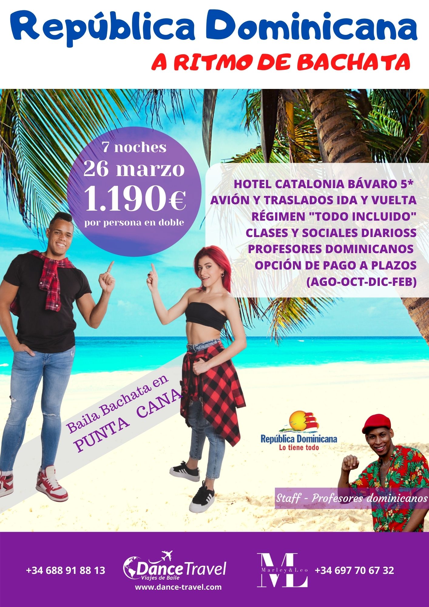 Oferta de viaje Punta Cana a Ritmo de Bachata Marzo 2022 M&L