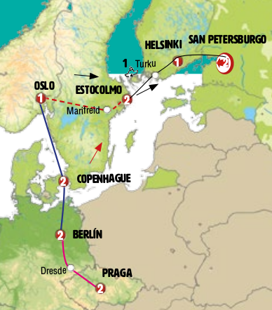 Roteiro Rússia e Escandinávia: uma trajetória para visitar a