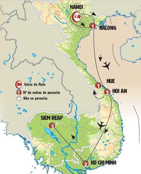 Circuito de 12 dias de ônibus Vietnã e Camboja